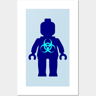 Minifig with Radioactive Symbol Posters and Art